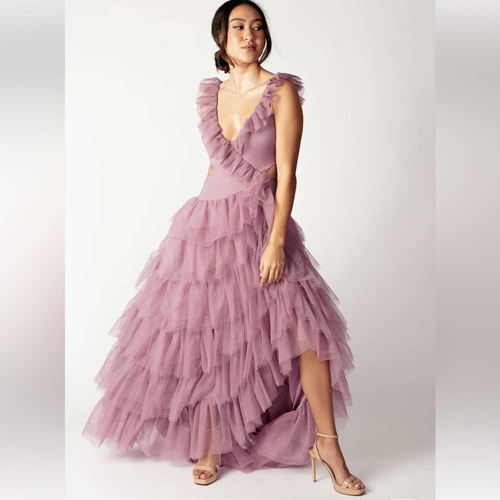 JOYFOLIE Photoshoot Dress- ADRIENNE IMPACT DRESS IN ORCHID